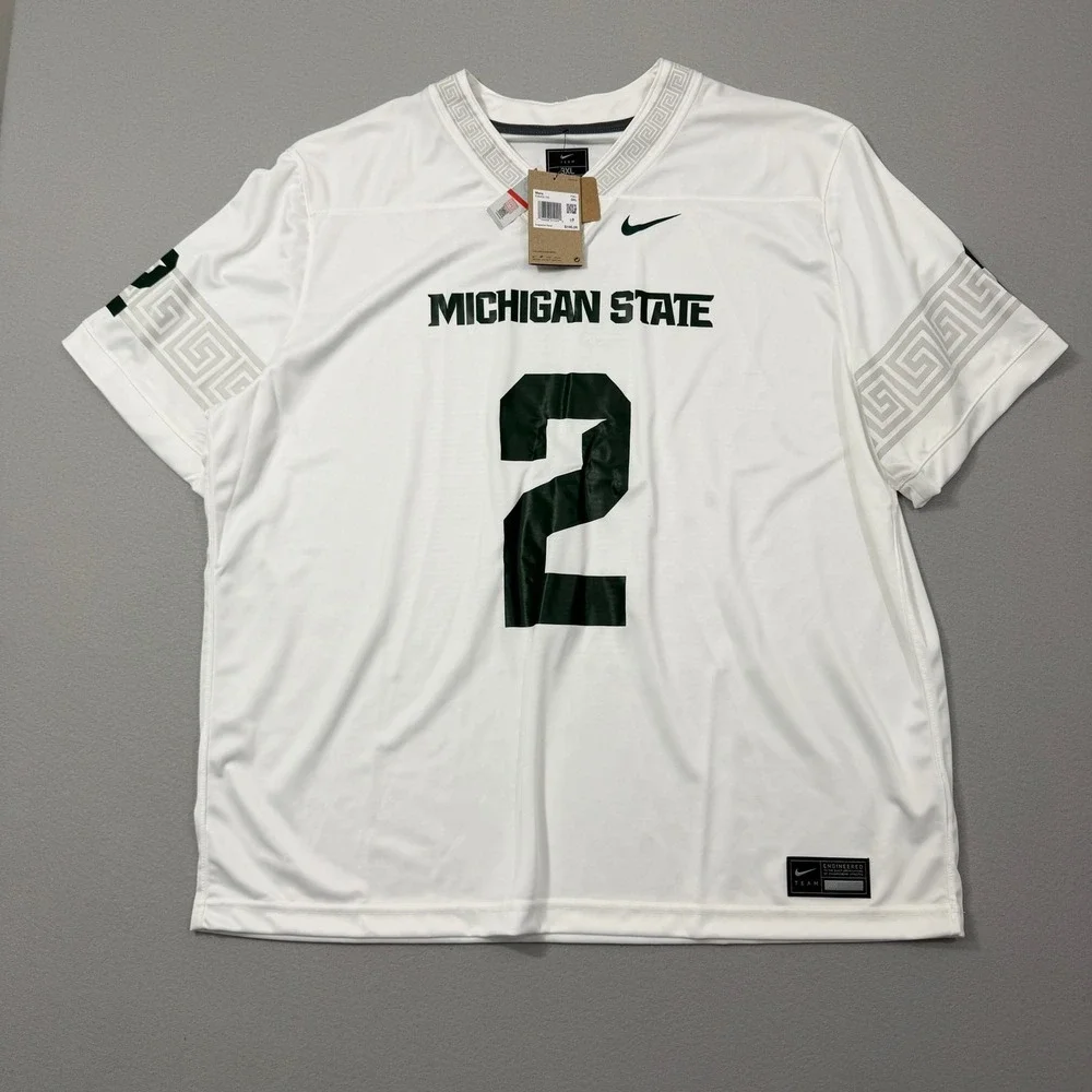 Nike Michigan State Spartans Aidan Chiles Football Jersey 3XL MSU NEW MISPRINT